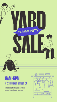 Community Yard Sale Instagram Reel Image Preview