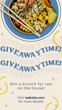 Giveaway Food Bowl Instagram Reel Image Preview