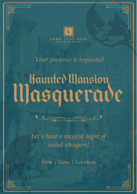 Renaissance Halloween Scroll Flyer