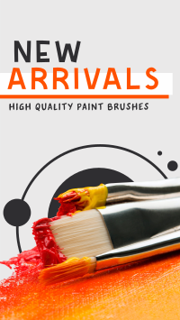 Paint Brush Arrival Instagram Story