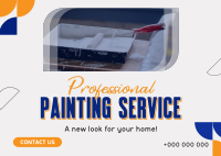 Professional Painting Service Postcard