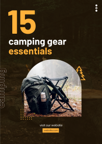 Camping Bag Poster