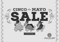 Cinco De Mayo Mascot Sale Postcard