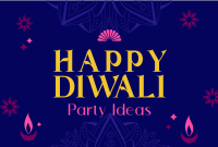 Happy Diwali Party Ideas Pinterest Cover