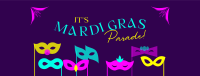 Mardi Gras Masks Facebook Cover