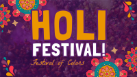 Mandala Holi Festival of Colors Animation