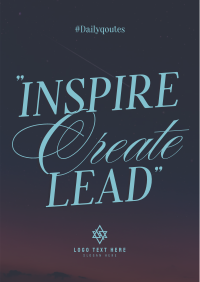 Inspire & Create Flyer