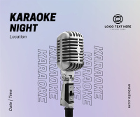 Karaoke Night Gradient Facebook Post