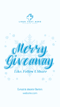 Merry Giveaway Announcement Facebook Story Design