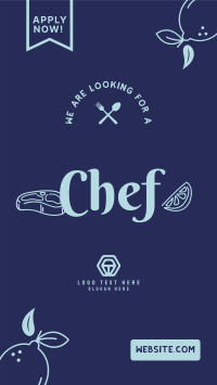 We are Hiring Chef Instagram Story