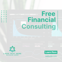 Simple Financial Consulting Linkedin Post Design