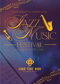 Modern Nostalgia Jazz Day Poster