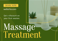 Relaxing Massage Postcard