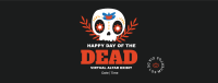 Dia De Muertos Skull Facebook Cover Design