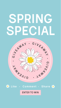 Spring Giveaway Instagram Story Design