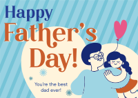 Father's Day Greeting Postcard