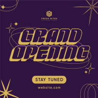 Y2K Grand Opening Instagram Post Design