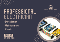 Electric Specialist Postcard example 2