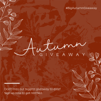 Leafy Autumn Grunge Instagram Post Image Preview