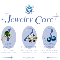 Jewelry Care Tips Instagram Post Design