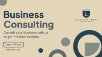 Abstract and Shapes Business Consult Facebook Event Cover