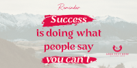 Success Motivational Quote Twitter Post