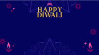 Happy Diwali Greeting Zoom Background