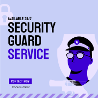 Security Guard Job Instagram Post Design