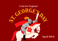 Happy St. George's Day Postcard