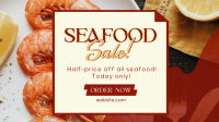 Minimal Shrimp Seafood Animation