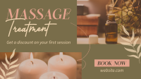 Relaxing Massage Treatment Facebook Event Cover