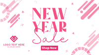 New Year Blob Sale Facebook Event Cover