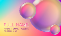 Gradient Bubble Business Card