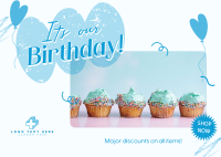 Birthday Business Promo Postcard