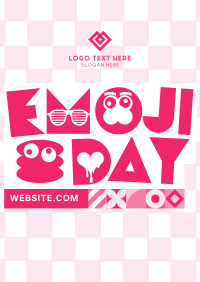 Emoji Day Greeting Poster