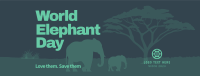 Safari Elephant Facebook Cover Design