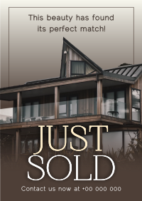 Classy Just Sold Real Estate Poster