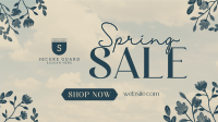 Spring Sale Flowers Facebook Event Cover