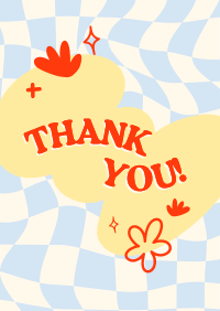 Trendy Thank You Poster