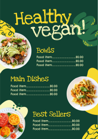 Vegan Restaurant Menu