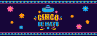 Colorful Hat in Cinco De Mayo Facebook Cover