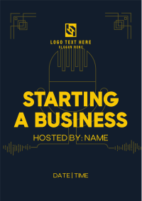 Simple Business Podcast Flyer