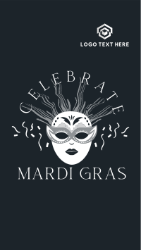 Masquerade Mardi Gras Instagram Story