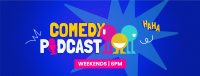 Playful Comedy Podcast Facebook Cover Image Preview