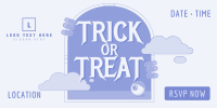 Halloween Trick or Treat Twitter Post