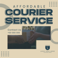 Affordable Courier Service Instagram Post