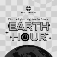 Earth Hour Retro Instagram Post