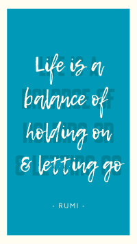 Life Balance Quote Instagram Reel Image Preview