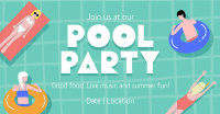 Exciting Pool Party Facebook Ad