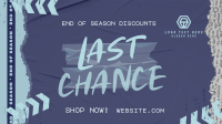 Grunge End Of Season Sale Facebook Event Cover